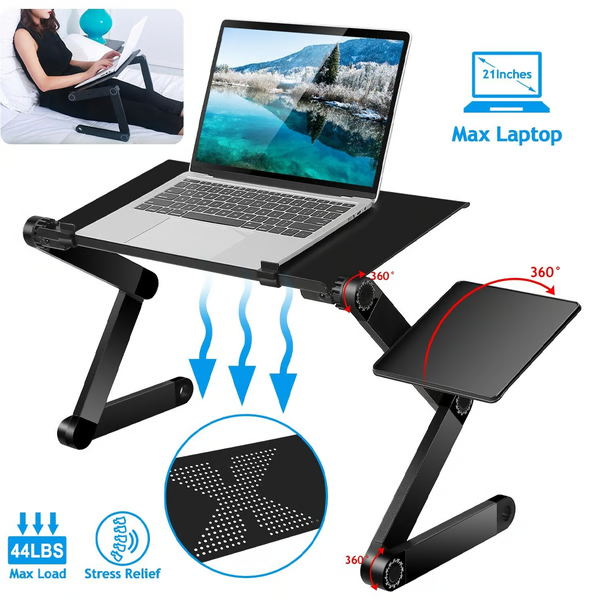 FlexStand 360 verstelbare laptopstandaard draagbaar ergonomisch bureau