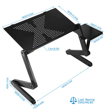 FlexStand 360 verstelbare laptopstandaard draagbaar ergonomisch bureau