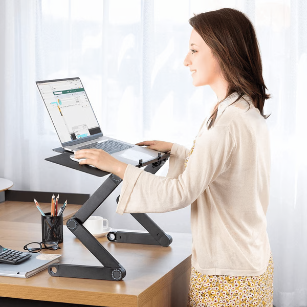 FlexStand 360 verstelbare laptopstandaard draagbaar ergonomisch bureau