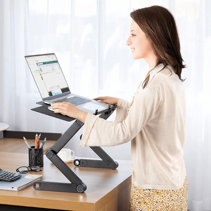 FlexStand 360 verstelbare laptopstandaard draagbaar ergonomisch bureau