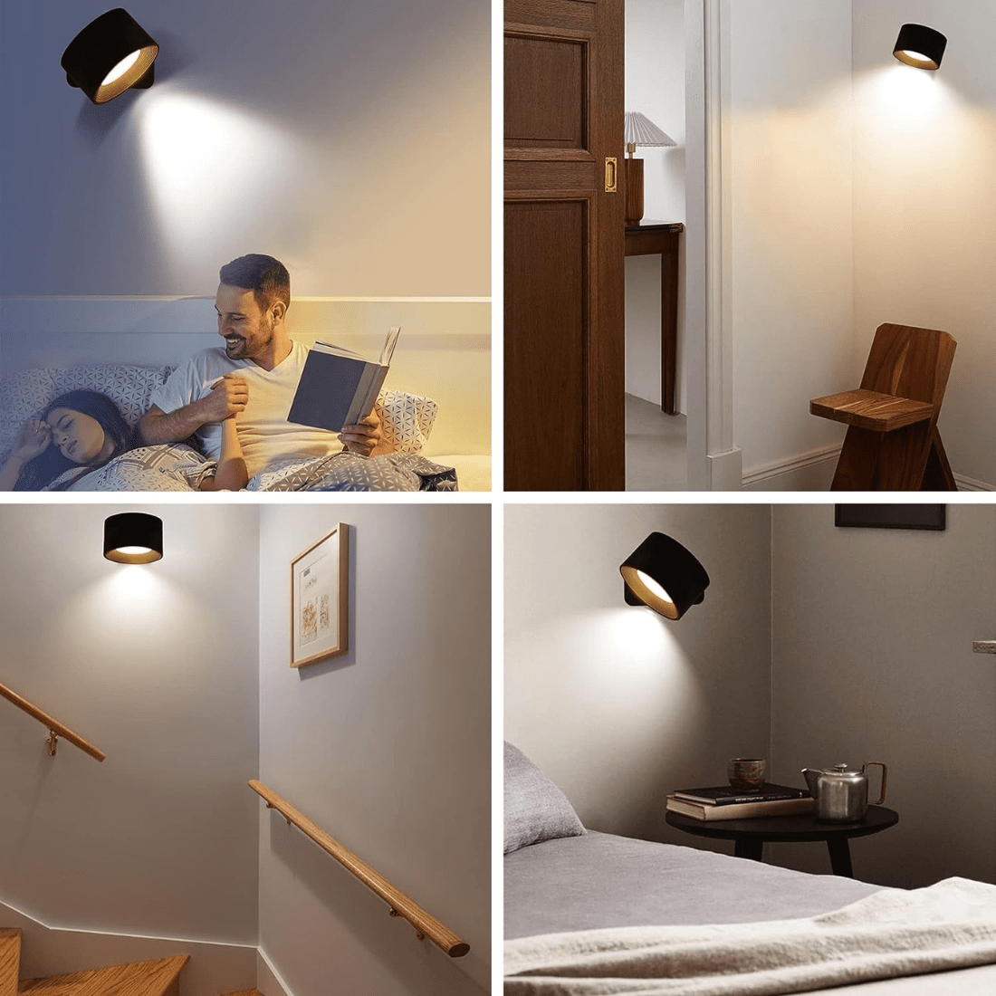 FlexiLamp draadloze oplaadbare 360 LED wandlamp