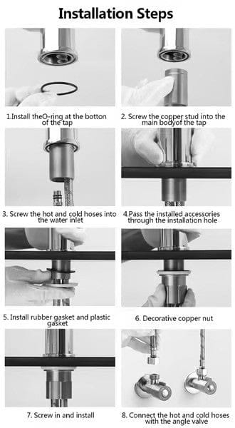 FlexiSpout 360° Flexibele Wastafelkraan met Dubbele Sprayfunctie