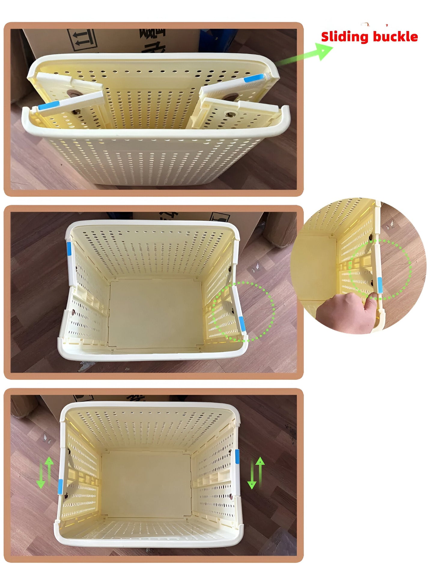 FoldaRoll Opvouwbare Wasmand met Wieltjes voor Gemakkelijke Opslag