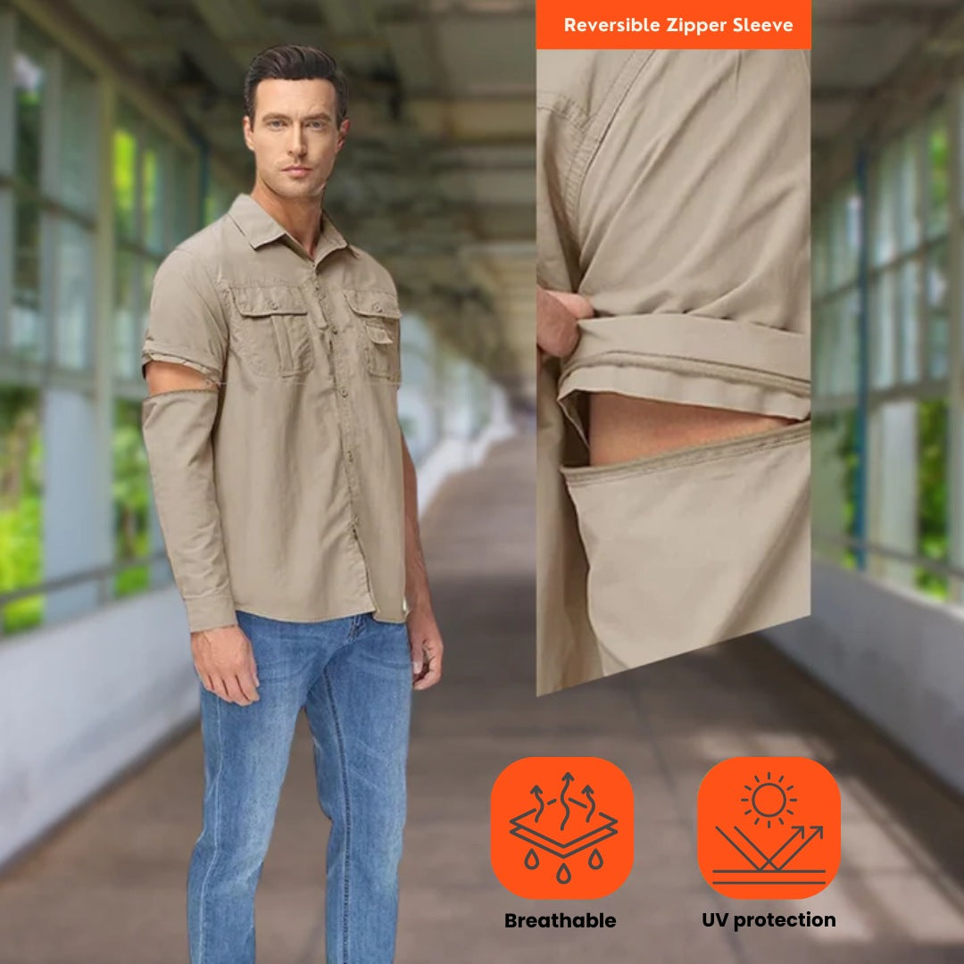 Omkeerbaar Mouw Outdoor Shirt – Duurzaam en UV-beschermd