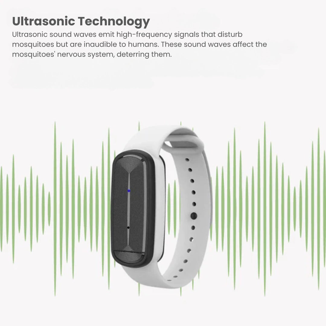 Ultrasone Muggenpolsband, Oplaadbare Bescherming