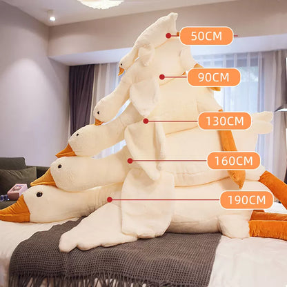 Giant Goose knuffel zacht knuffelkussen in meerdere maten