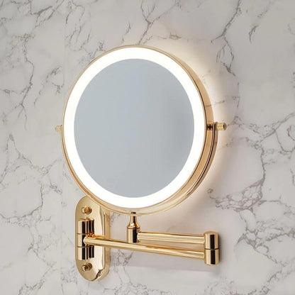 GlamGlow LED make-up spiegel – vergrotende kaptafelspiegel met dimbare touchverlichting en 360° rotatie