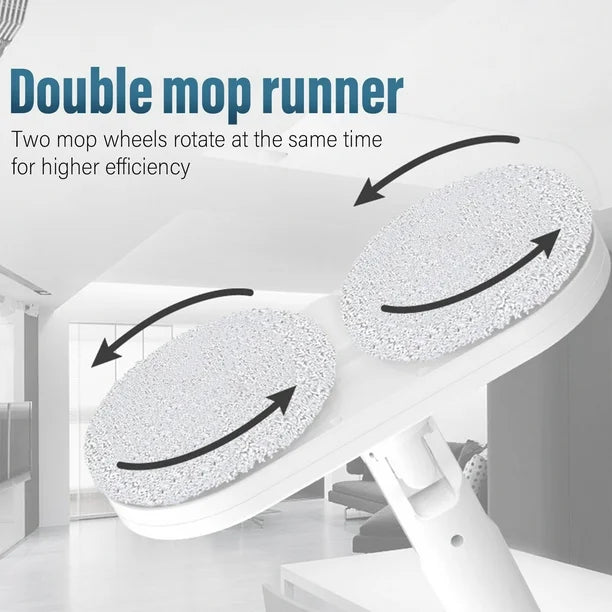 GlidePro snoerloze slimme mop met sprayfunctie en herbruikbare pads voor moeiteloos vloerreiniging