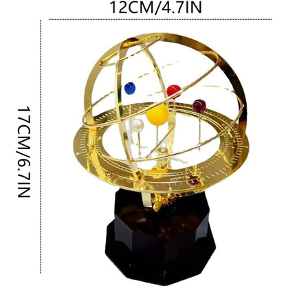 Grand Orrery Zonnestelselmodel Handgemaakt Messing Planeetdisplay