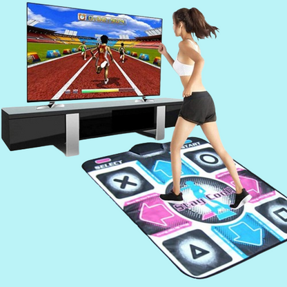 GroovePlay Dansmat – Interactief TV- en PC-Fitnessspel voor Alle Leeftijden