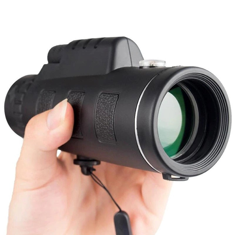 HD monoculair telescoop met smartphonehouder en statief voor buitenkijken