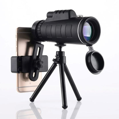 HD monoculair telescoop met smartphonehouder en statief voor buitenkijken