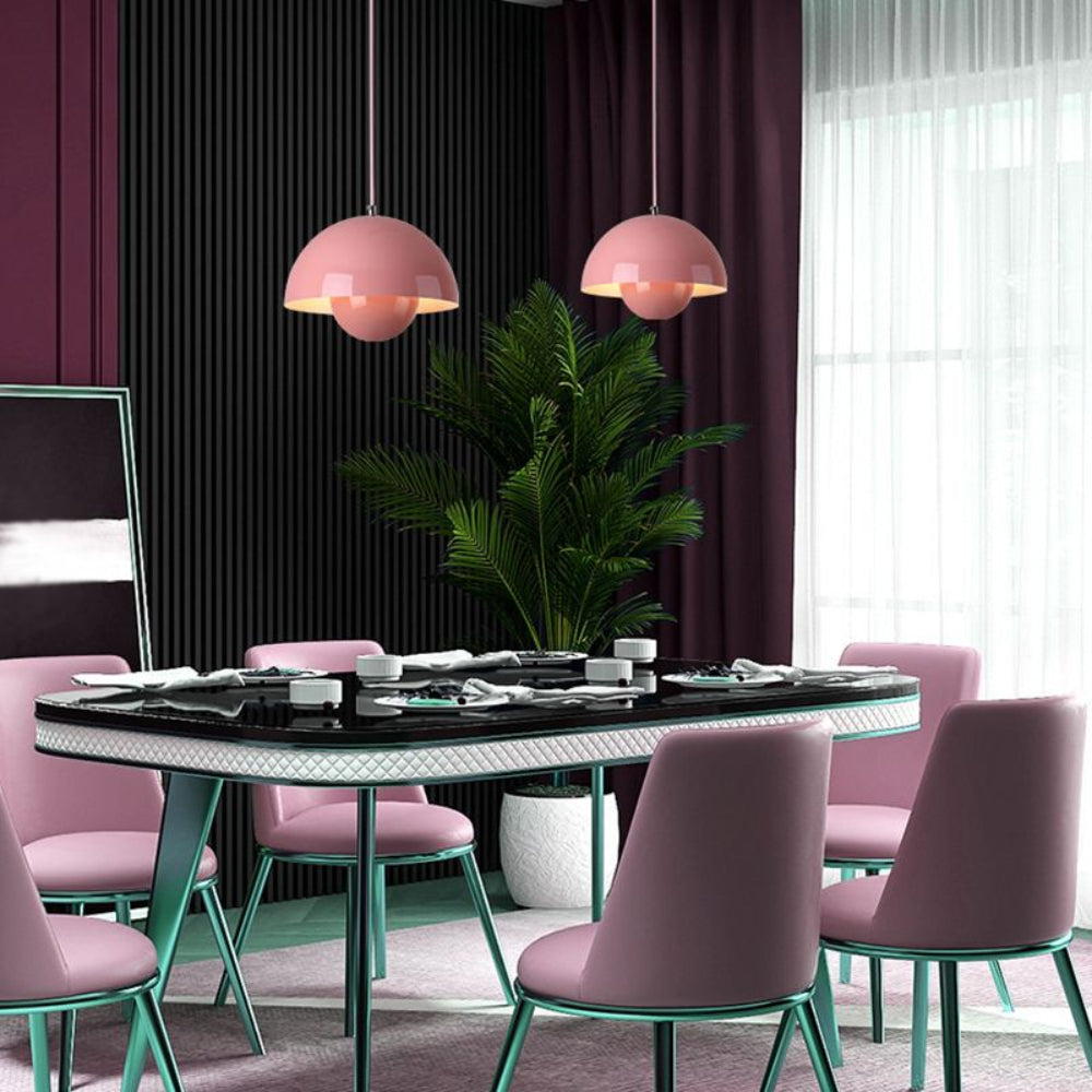 Halve Cirkel Kleurrijke Kroonluchter Moderne Scandinavische Plafondlamp