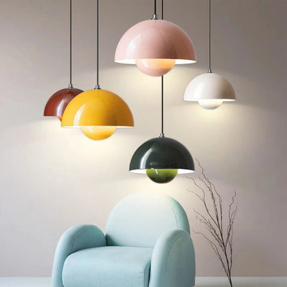 Halve Cirkel Kleurrijke Kroonluchter Moderne Scandinavische Plafondlamp