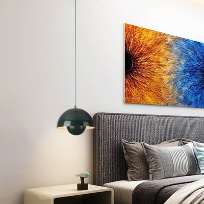 Halve Cirkel Kleurrijke Kroonluchter Moderne Scandinavische Plafondlamp