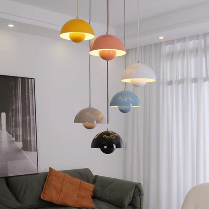 Halve Cirkel Kleurrijke Kroonluchter Moderne Scandinavische Plafondlamp