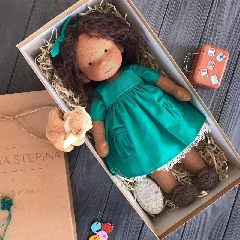 Handgemaakte Waldorf pop zachte natuurlijke speelgoed voor fantasierijk spel