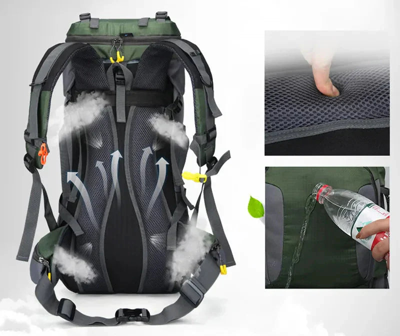 60L Waterdichte Rugzak – Ultieme Outdoor Rugzak voor Alle Avonturen