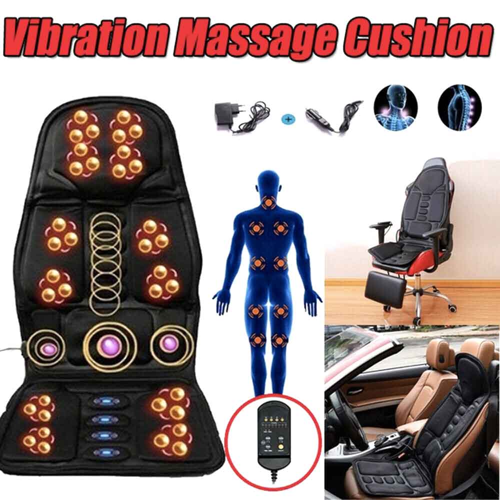 Verwarmd massage stoelmat met 8 standen voor volledige lichaamsontspanning