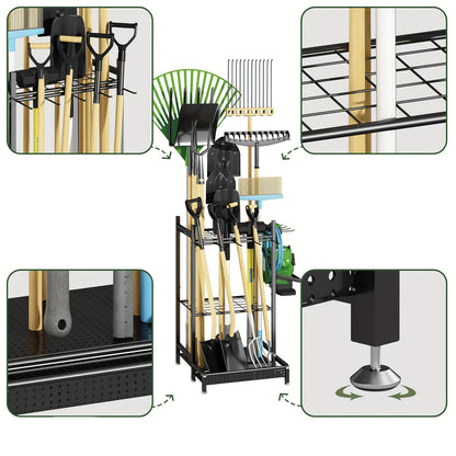 Zware Metalen Tuingereedschap Rek Buitenopslag Organizer
