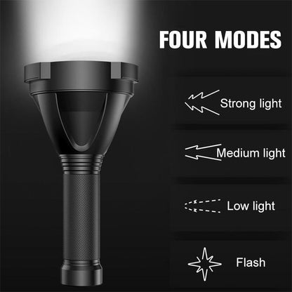 Hoogvermogen Oplaadbare LED Zaklamp met Waterdicht Ontwerp