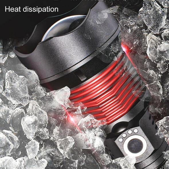 Hoogvermogen Oplaadbare LED Zaklamp met Waterdicht Ontwerp