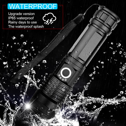 Hoogvermogen Oplaadbare LED Zaklamp met Waterdicht Ontwerp
