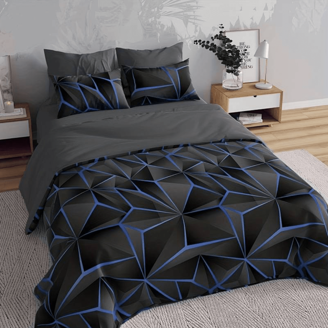 Hilton luxe microvezel dekbedovertrekset met zachte ademende all-season comfort
