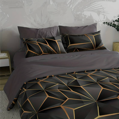 Hilton luxe microvezel dekbedovertrekset met zachte ademende all-season comfort