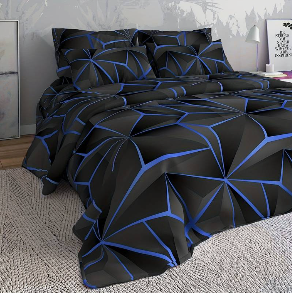 Hilton luxe microvezel dekbedovertrekset met zachte ademende all-season comfort