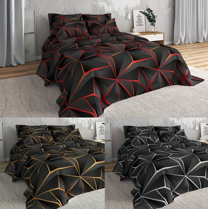 Hilton luxe microvezel dekbedovertrekset met zachte ademende all-season comfort