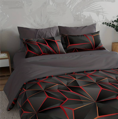 Hilton luxe microvezel dekbedovertrekset met zachte ademende all-season comfort