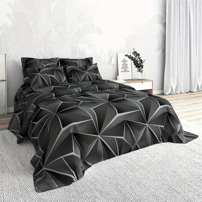 Hilton luxe microvezel dekbedovertrekset met zachte ademende all-season comfort