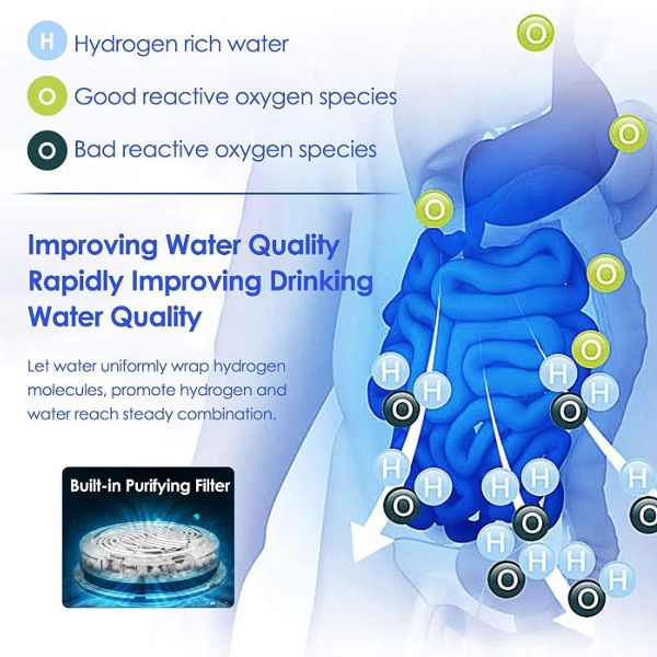 Waterstof Waterzuiveraar Ionisator met Verstelbare Timer