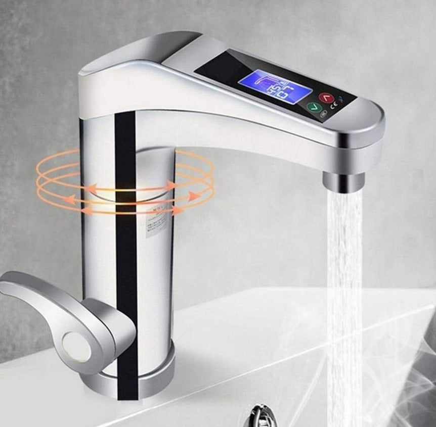 Directe elektrische warmwaterkraan met LED-temperatuurweergave