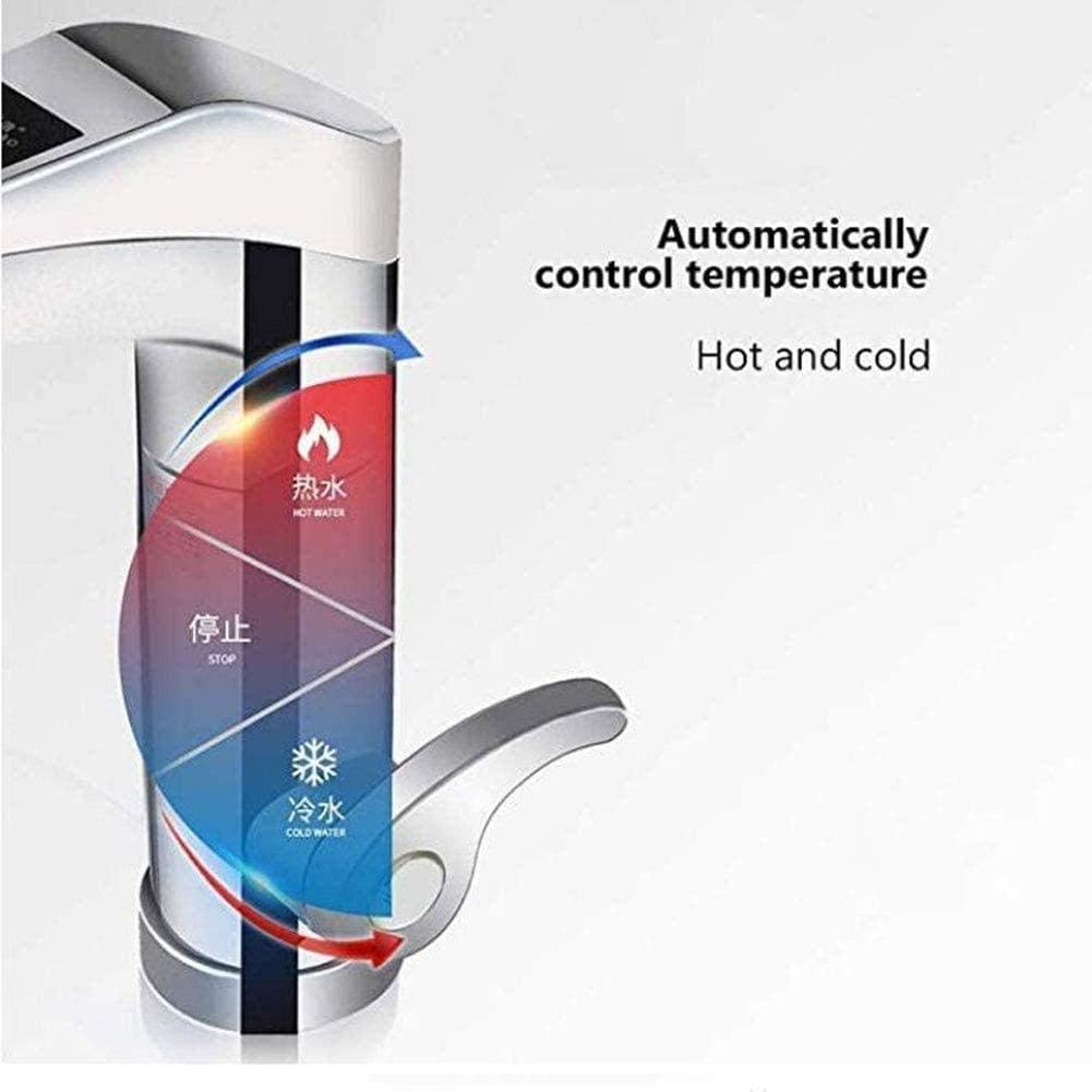 Directe elektrische warmwaterkraan met LED-temperatuurweergave