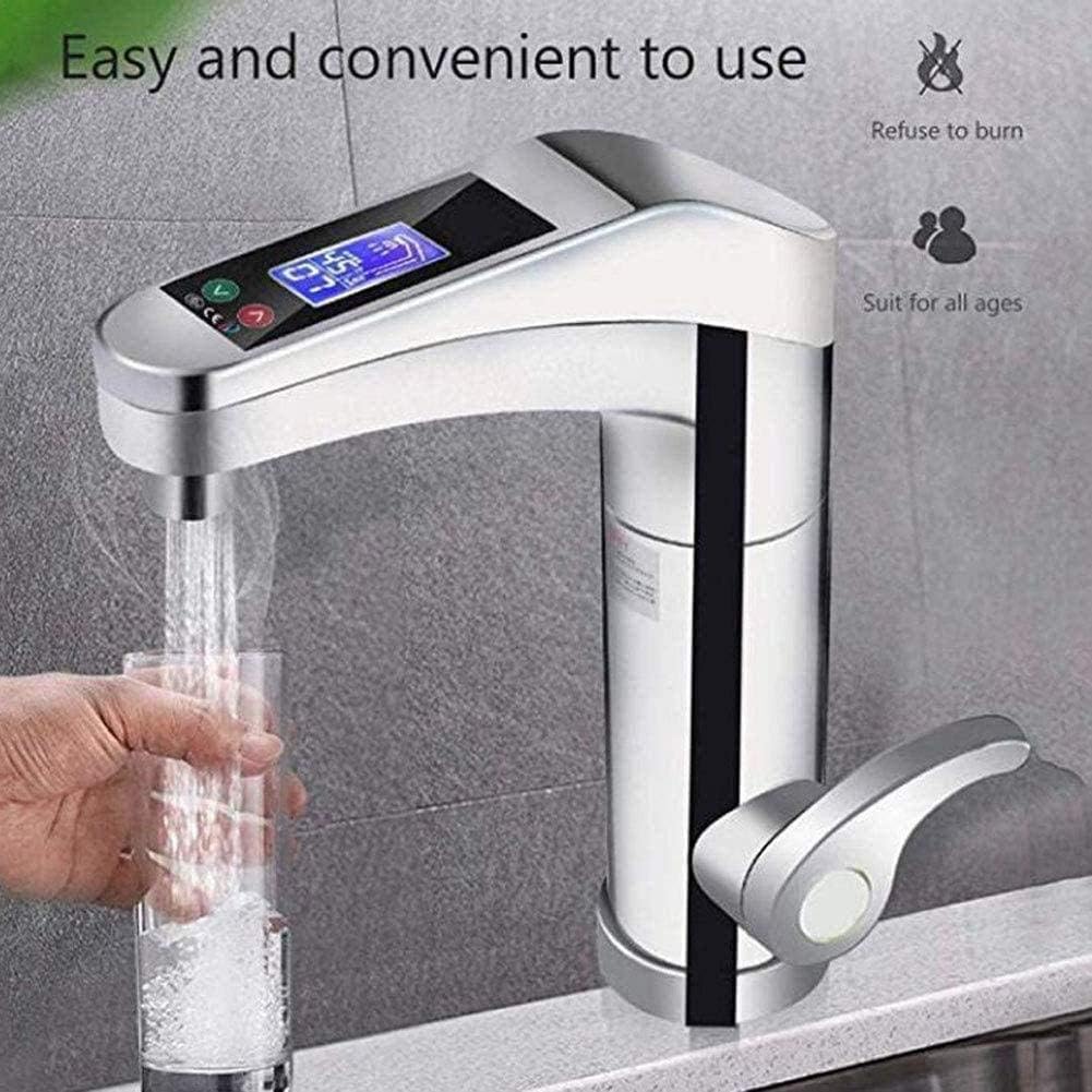 Directe elektrische warmwaterkraan met LED-temperatuurweergave