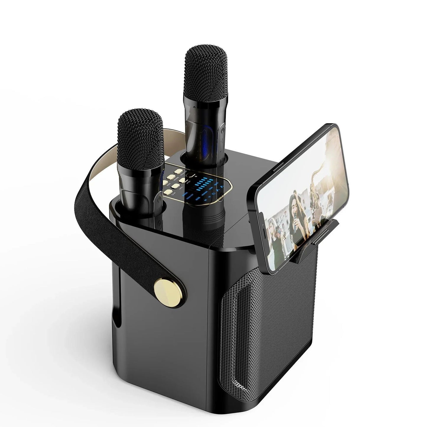 Karaoke Bluetooth Speaker – 360° Geluid met Dubbele Microfoons