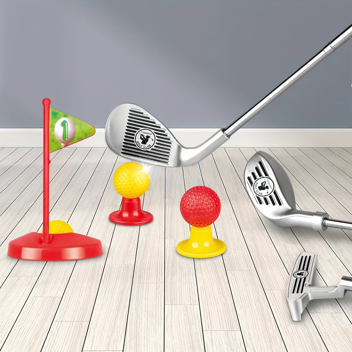 Kinderen verstelbare golfset binnen en buiten speelgoed voor 3 tot 8 jaar