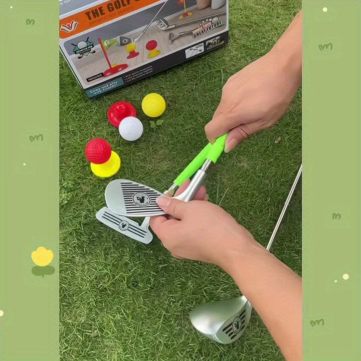 Kinderen verstelbare golfset binnen en buiten speelgoed voor 3 tot 8 jaar