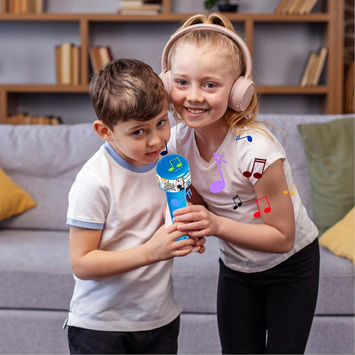 Kinder Karaoke Microfoon met Verstelbare Standaard Muziekspeelgoed