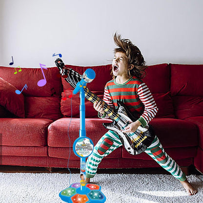 Kinder Karaoke Microfoon met Verstelbare Standaard Muziekspeelgoed