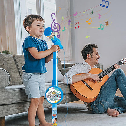 Kinder Karaoke Microfoon met Verstelbare Standaard Muziekspeelgoed