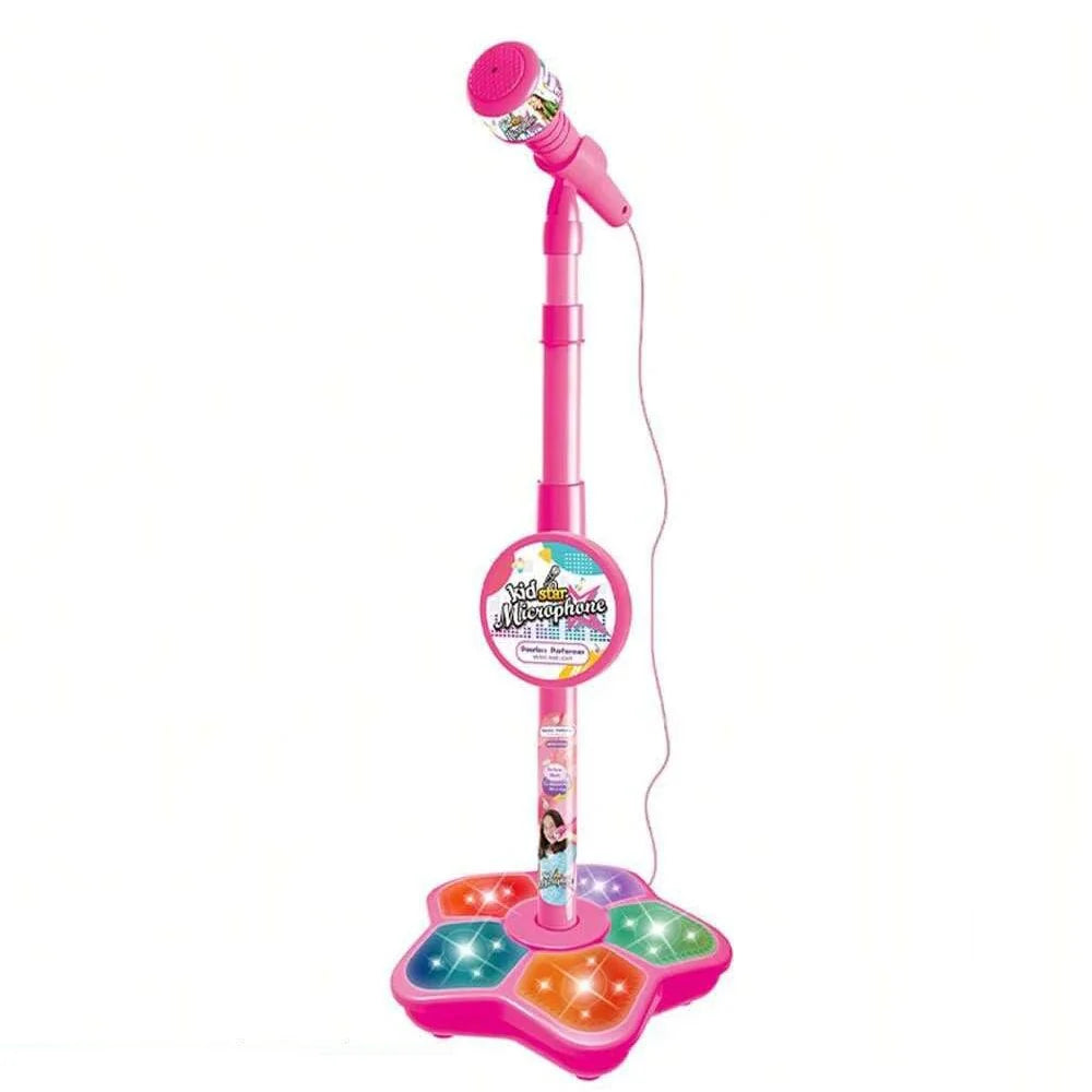 Kinder Karaoke Microfoon met Verstelbare Standaard Muziekspeelgoed