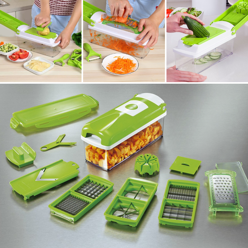 KitchenMaster 12-in-1 Groentesnijder en Snijder