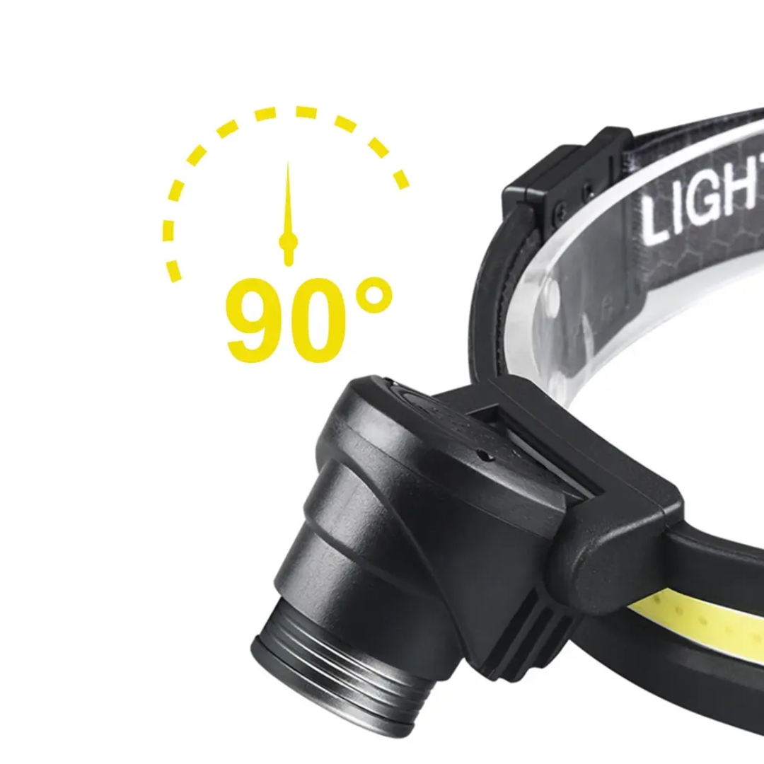 Sensor LED Hoofdlamp – Uitschuifbaar, Oplaadbaar en Waterdicht