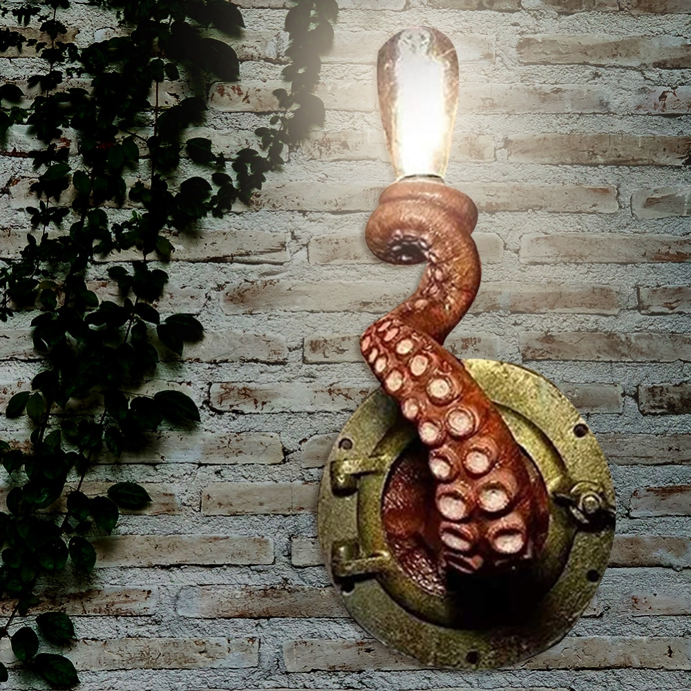 Krakenna Octopus Wandlamp Sculpturale Maritieme Lamp