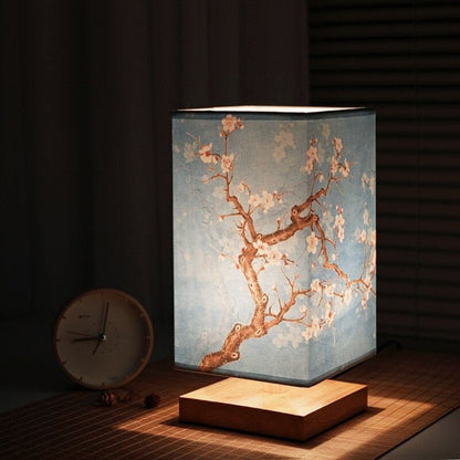 Kyomi Japandi houten tafellamp minimalistisch sfeerverlichting