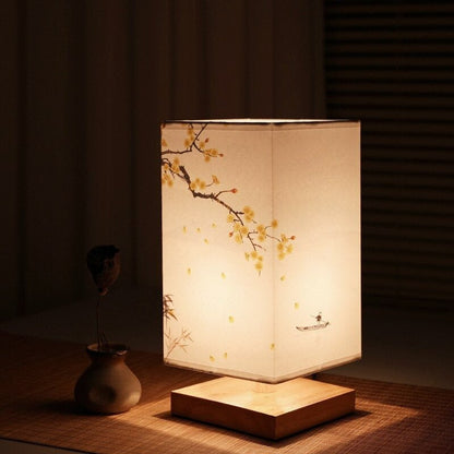 Kyomi Japandi houten tafellamp minimalistisch sfeerverlichting