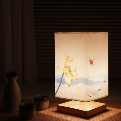Kyomi Japandi houten tafellamp minimalistisch sfeerverlichting